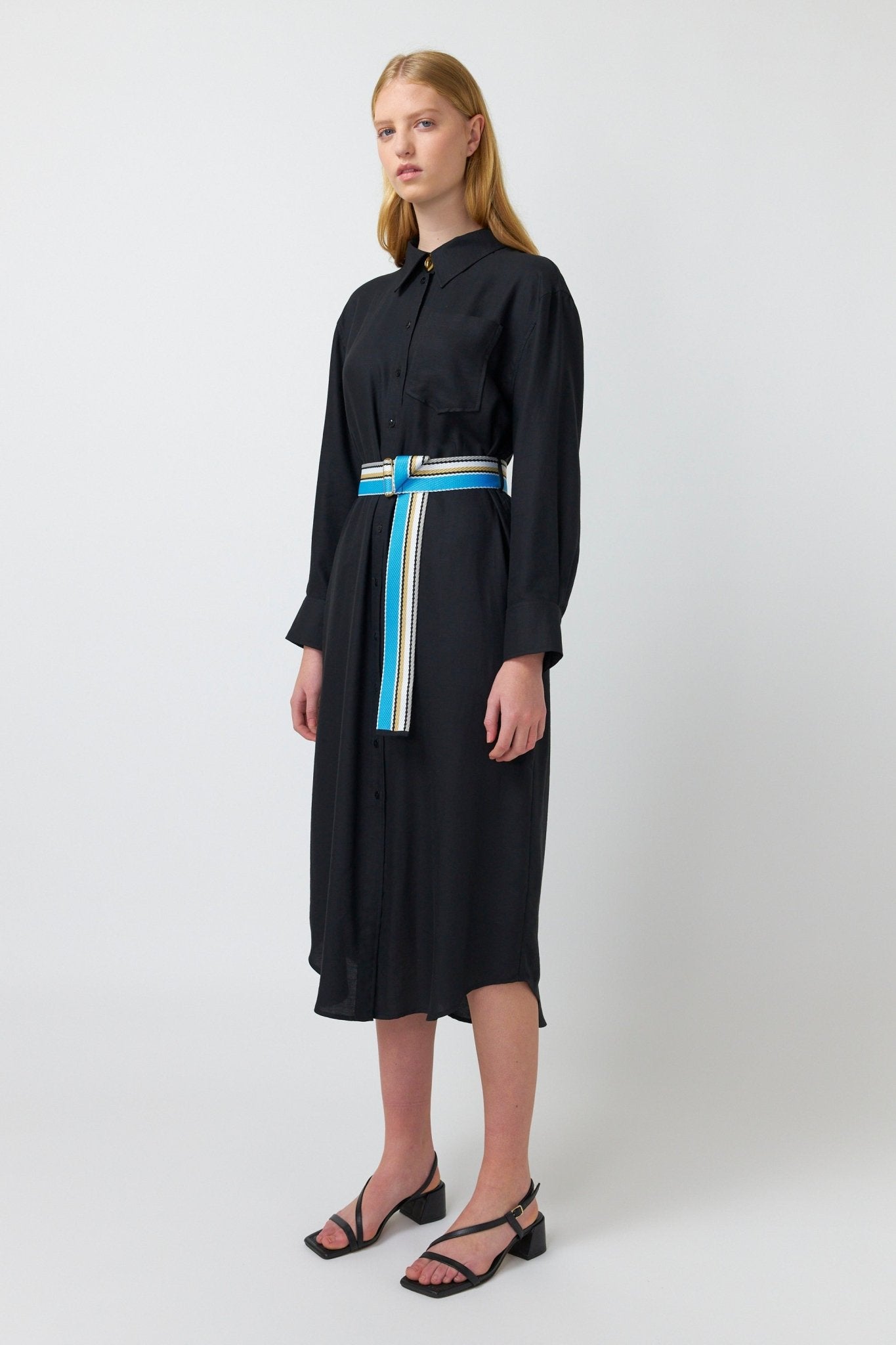 Kate Sylvester | Maris Shirt Dress | Black | Palm Boutique