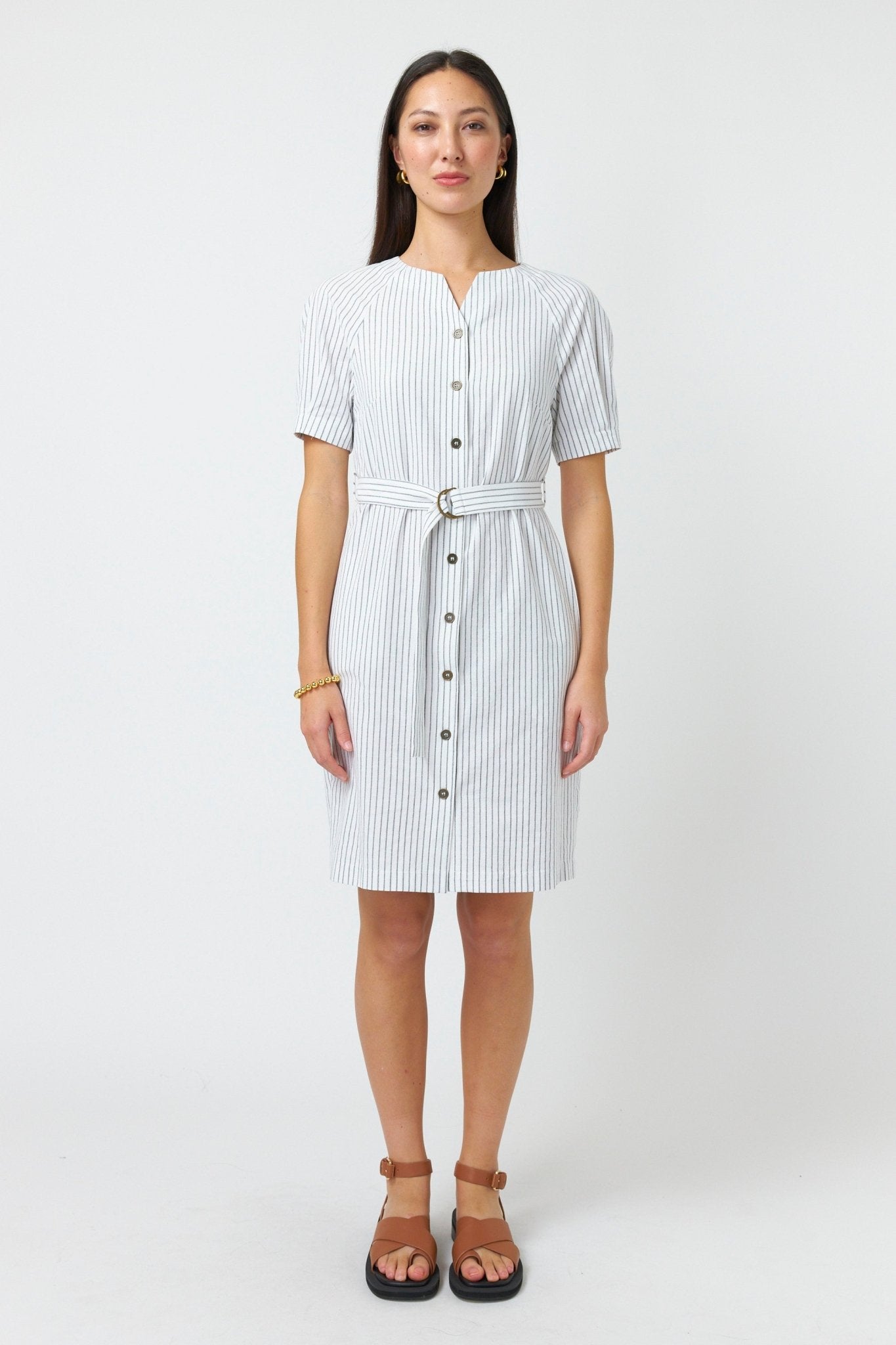 Kate Sylvester | Summer Stripe Dress | White | Palm Boutique