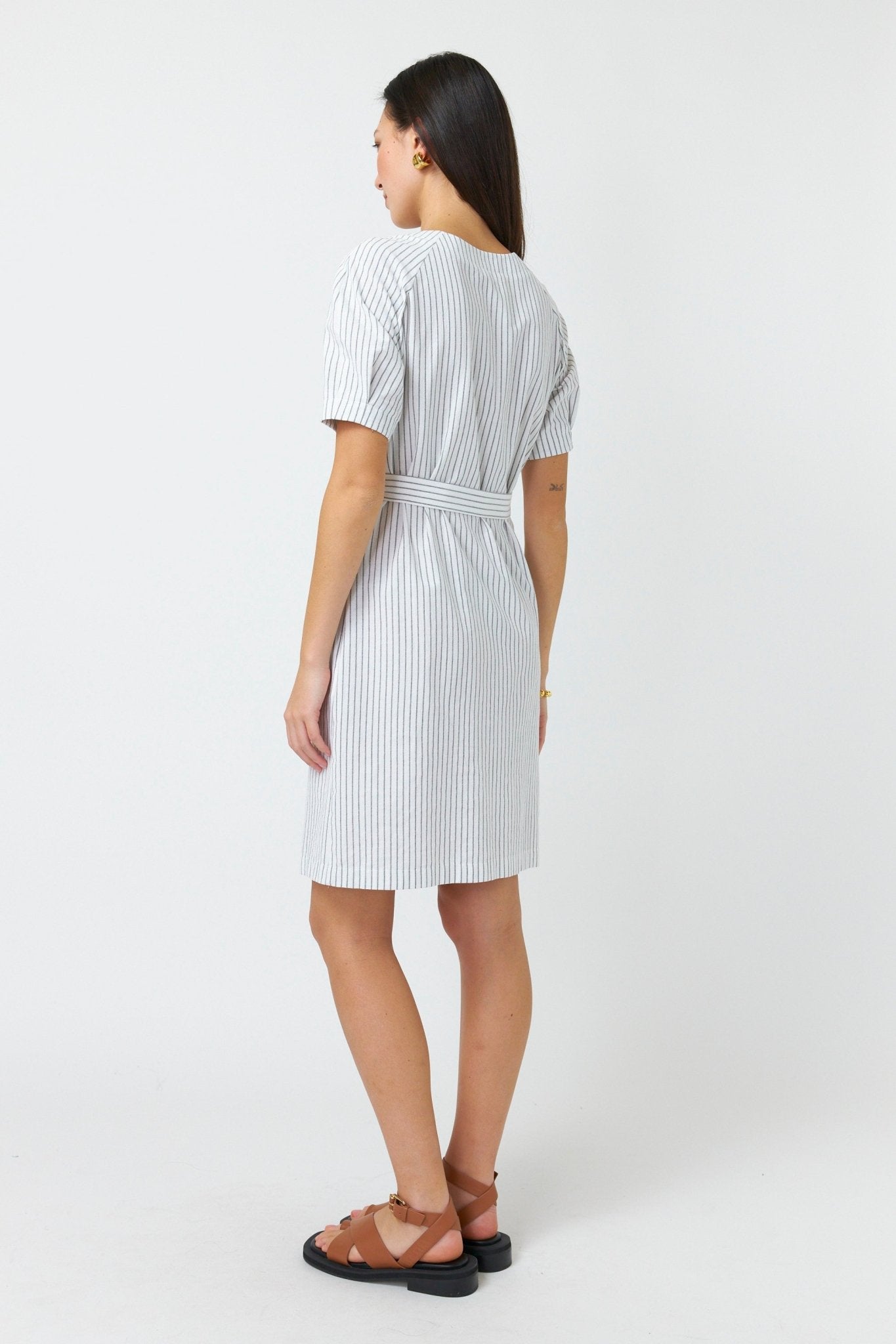 Kate Sylvester | Summer Stripe Dress | White | Palm Boutique