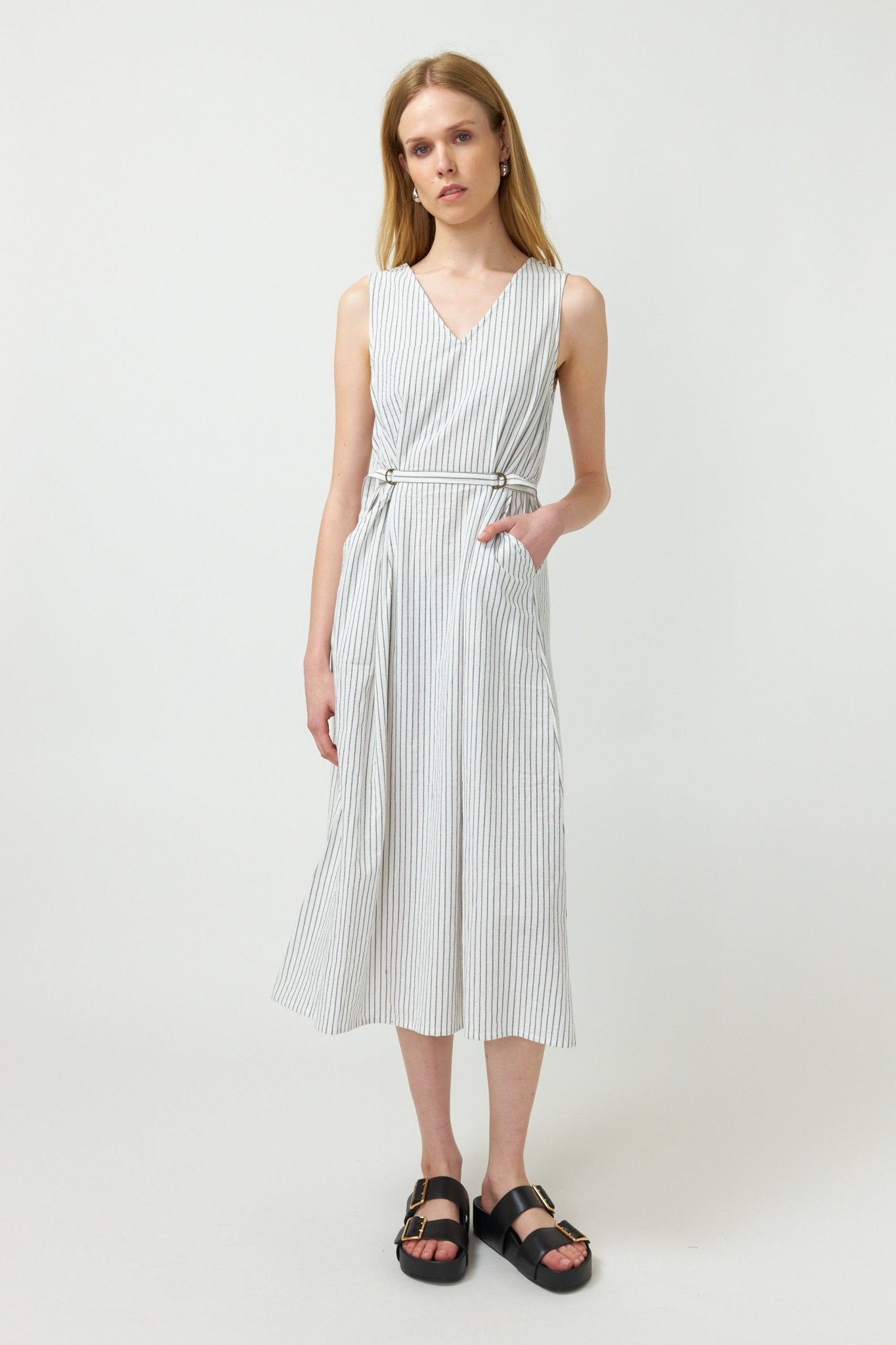 Kate Sylvester | Summer Stripe Sundress | White | Palm Boutique