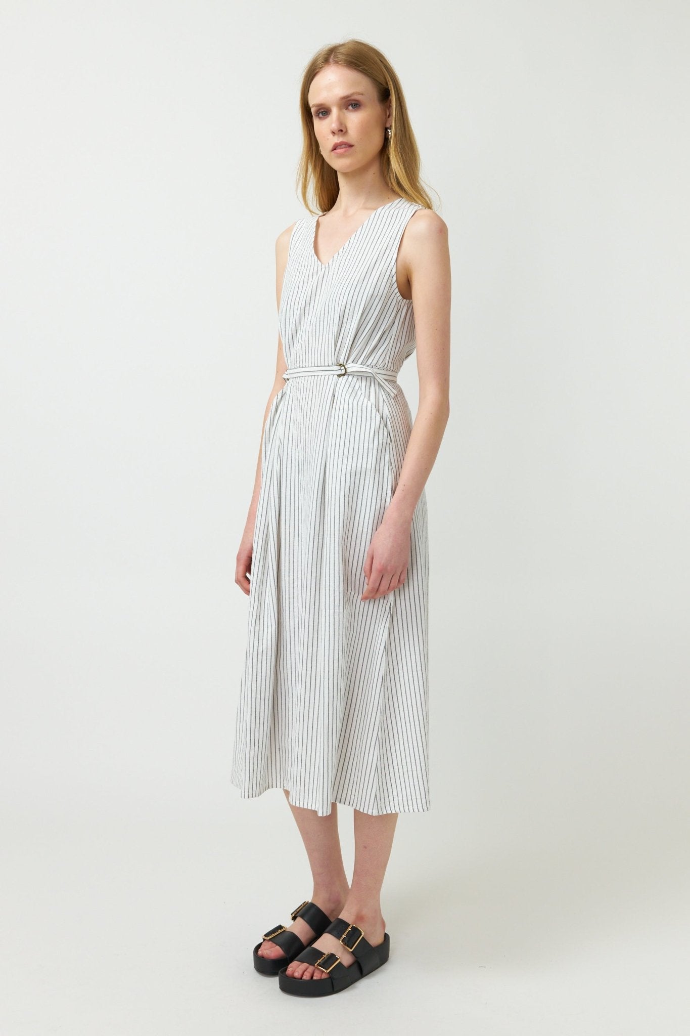 Kate Sylvester | Summer Stripe Sundress | White | Palm Boutique