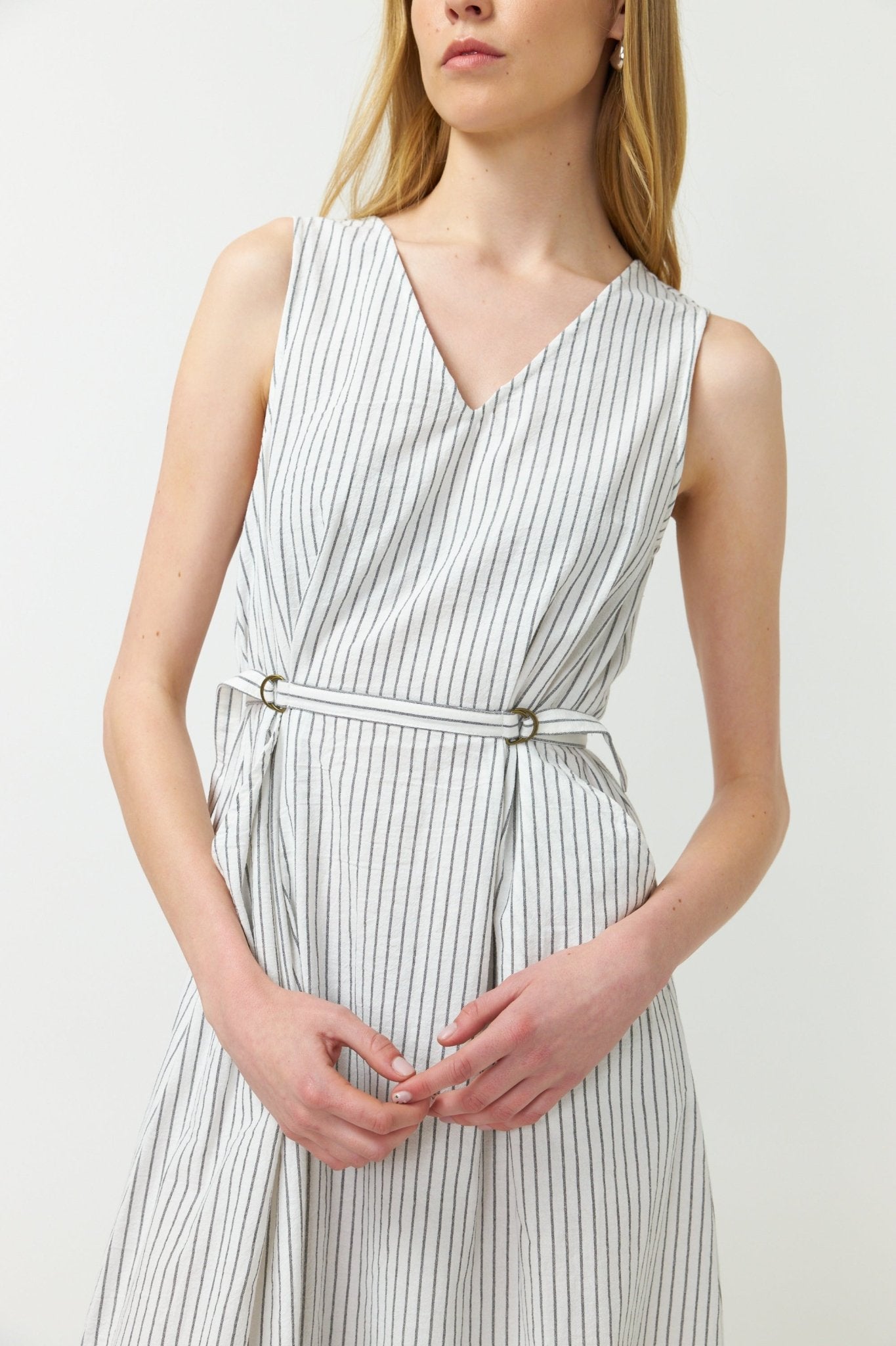 Kate Sylvester | Summer Stripe Sundress | White | Palm Boutique