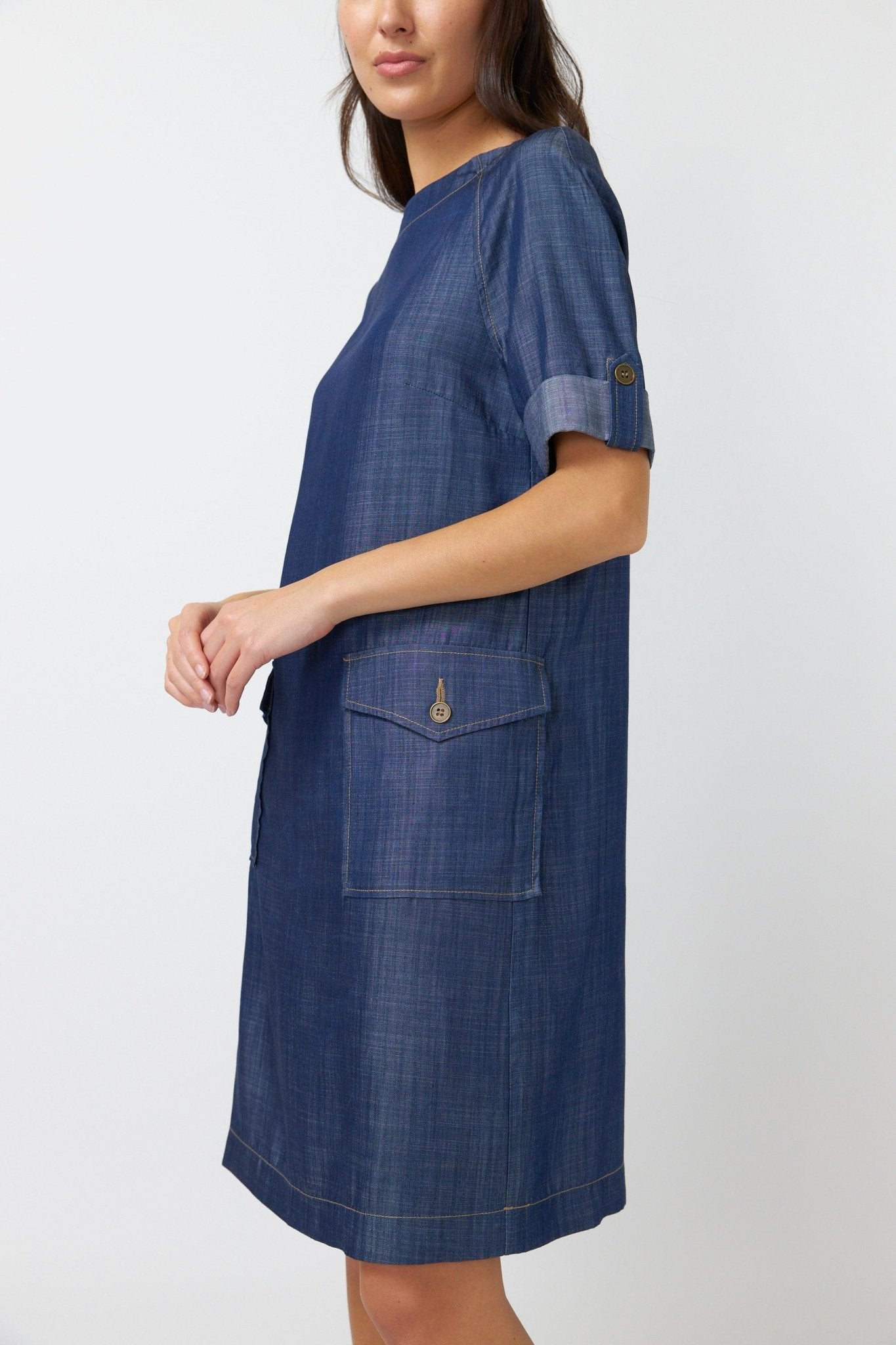 Kate Sylvester | Traveller Sack Dress | Chambray | Palm Boutique