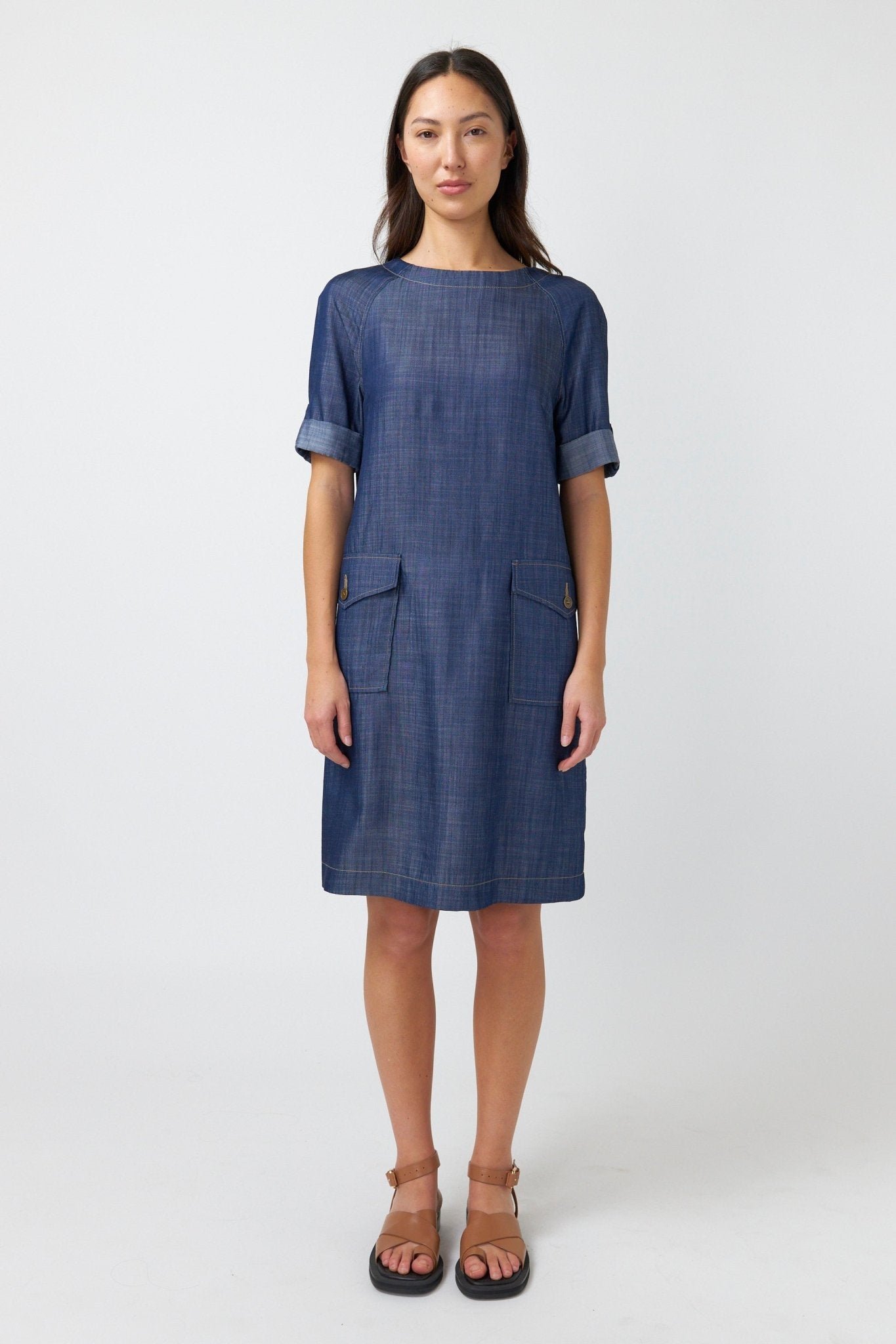 Kate Sylvester | Traveller Sack Dress | Chambray | Palm Boutique