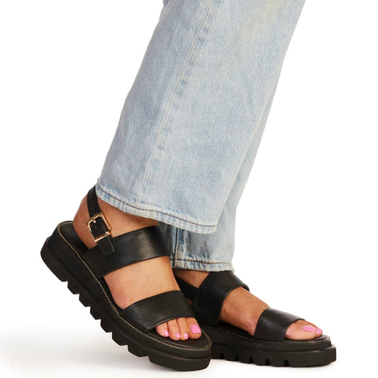 Kathryn Wilson | Portia Sandal | Black Calf | Palm Boutique