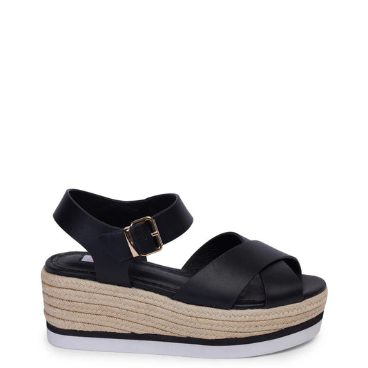 Kathryn Wilson | Sally Sandal | Black Calf | Palm Boutique