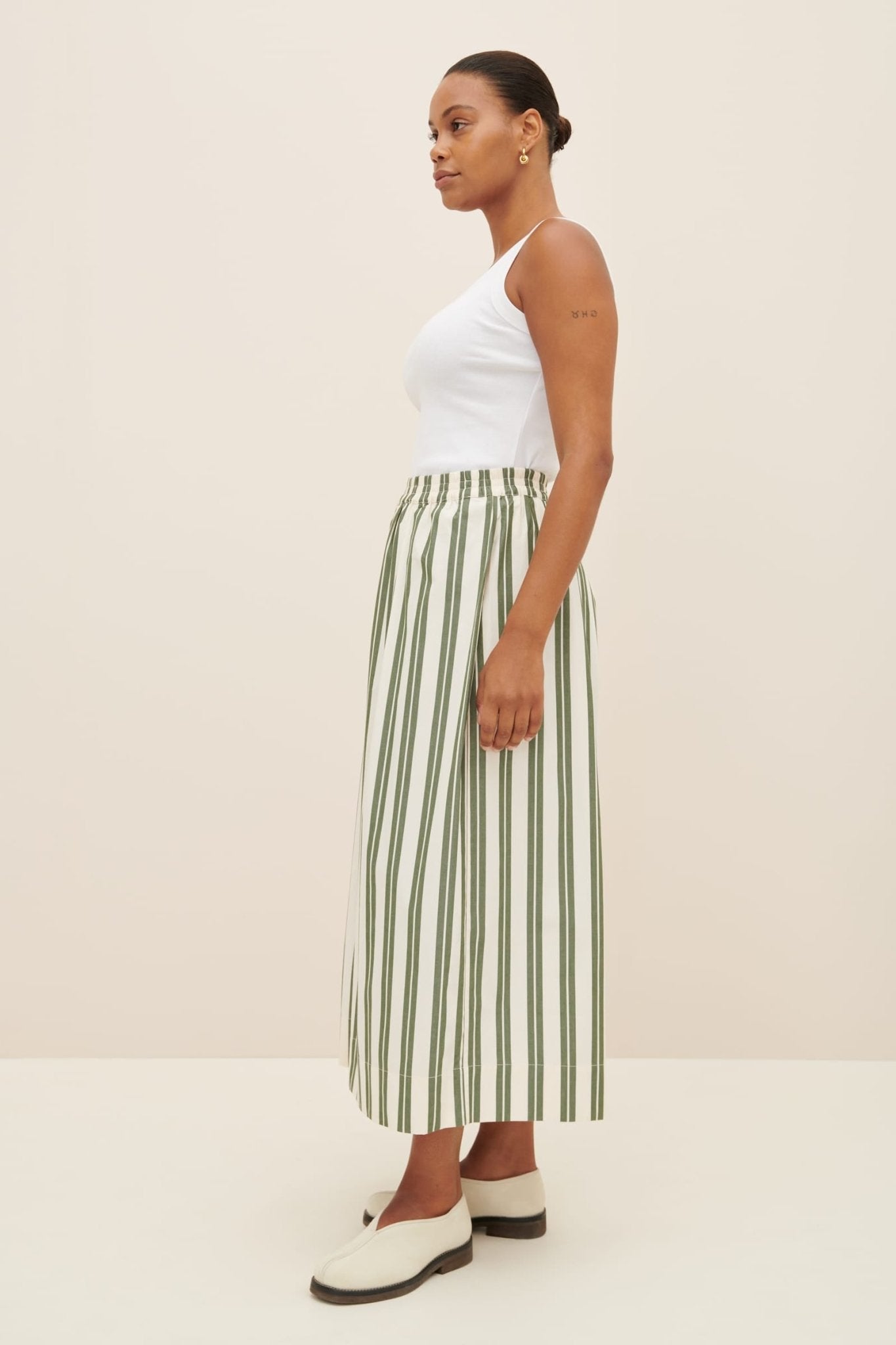 kowtow | Athena Pant | Forest Stripe | Palm Boutique