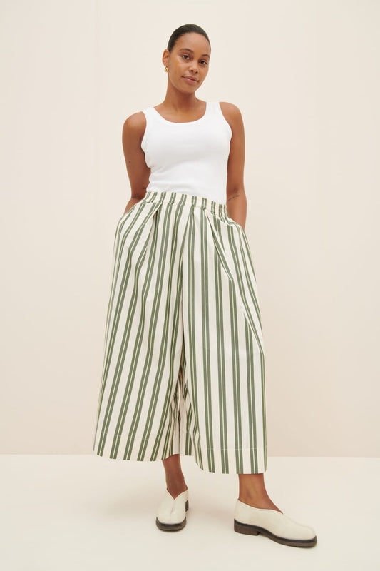 kowtow | Athena Pant | Forest Stripe | Palm Boutique