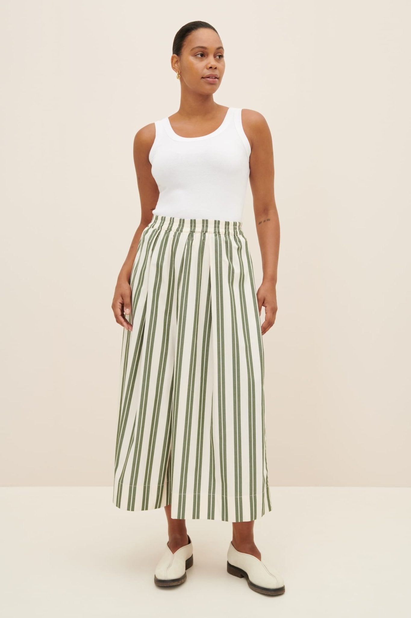 kowtow | Athena Pant | Forest Stripe | Palm Boutique