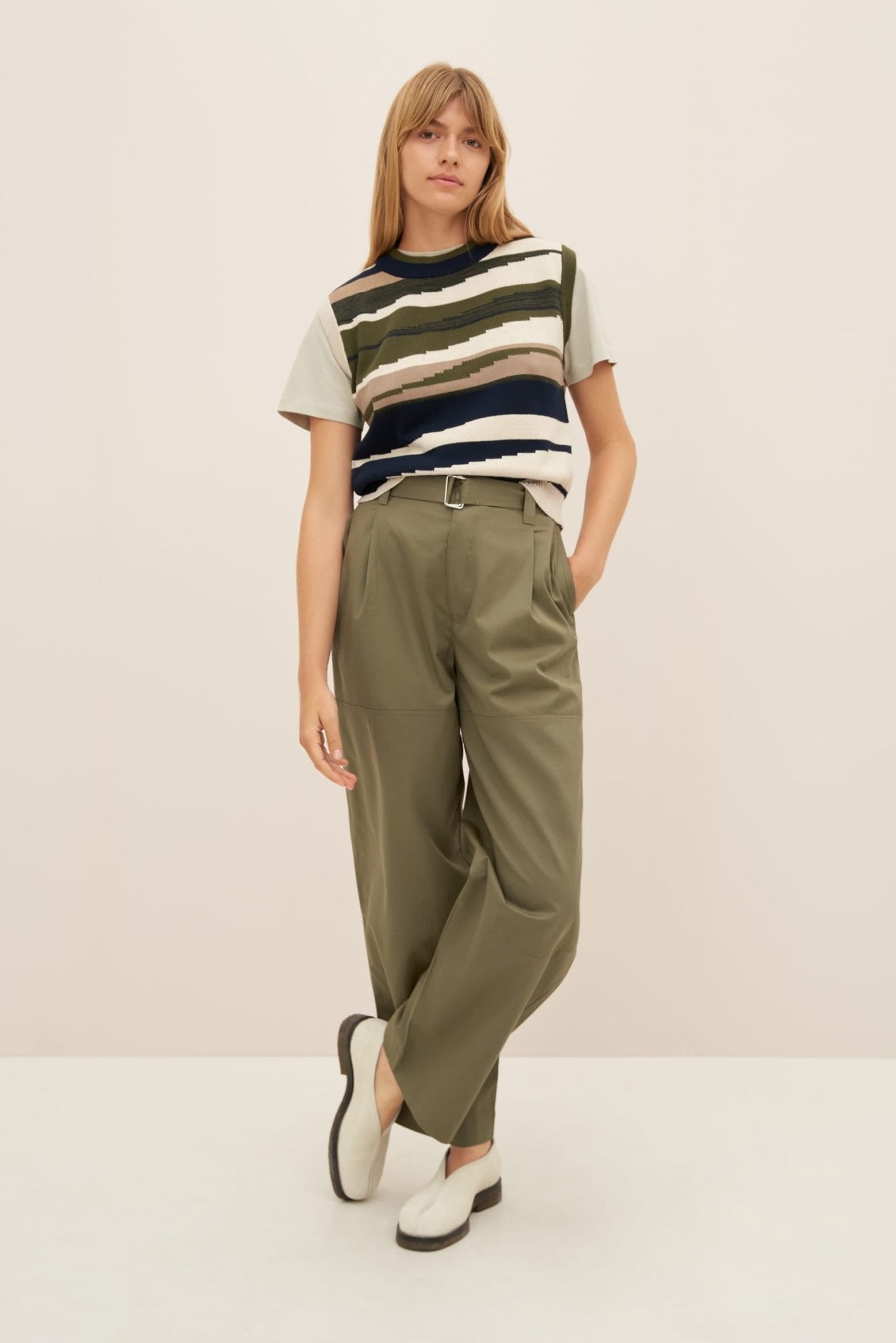 kowtow | Atlas Pant | Vetiver | Palm Boutique