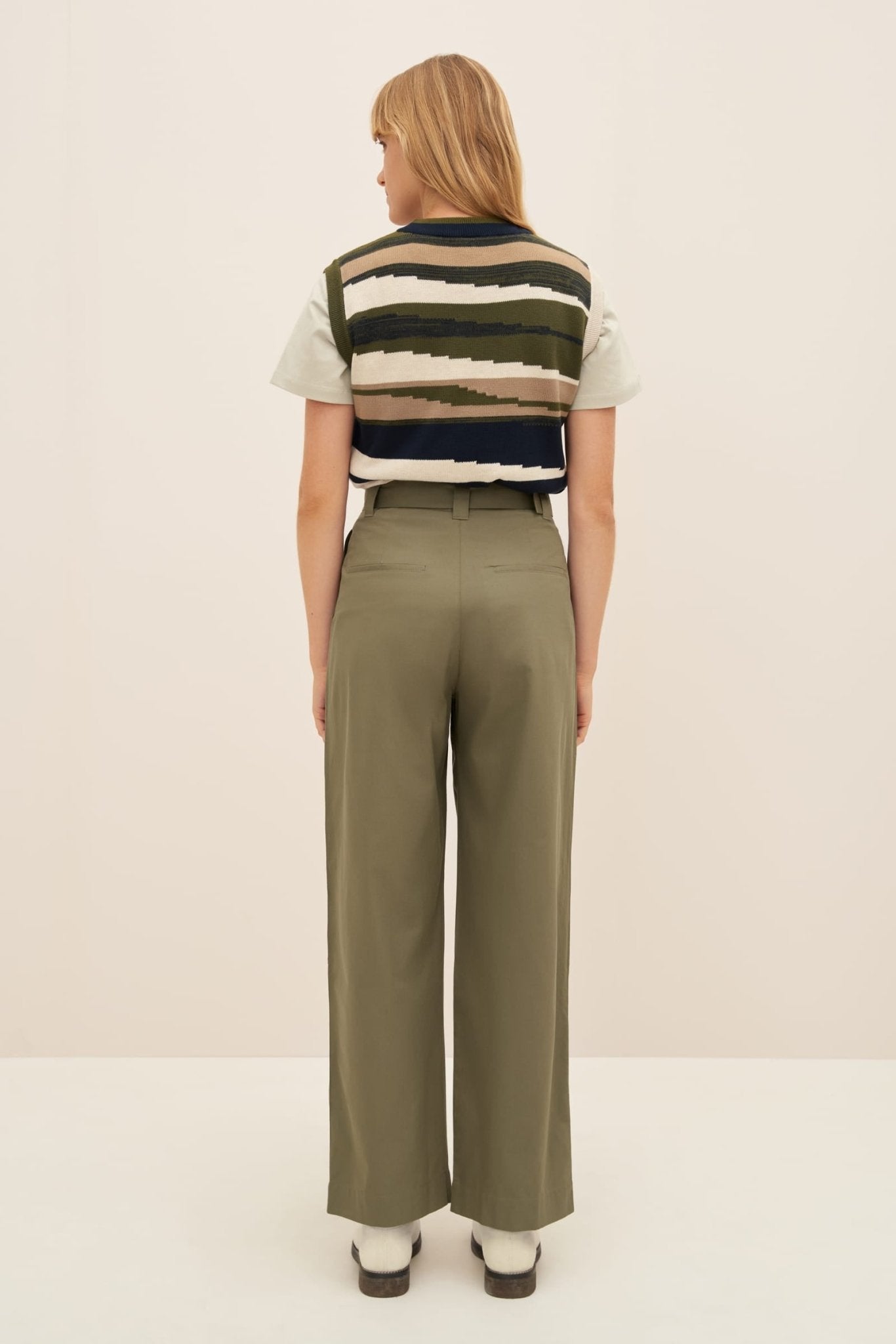 kowtow | Atlas Pant | Vetiver | Palm Boutique