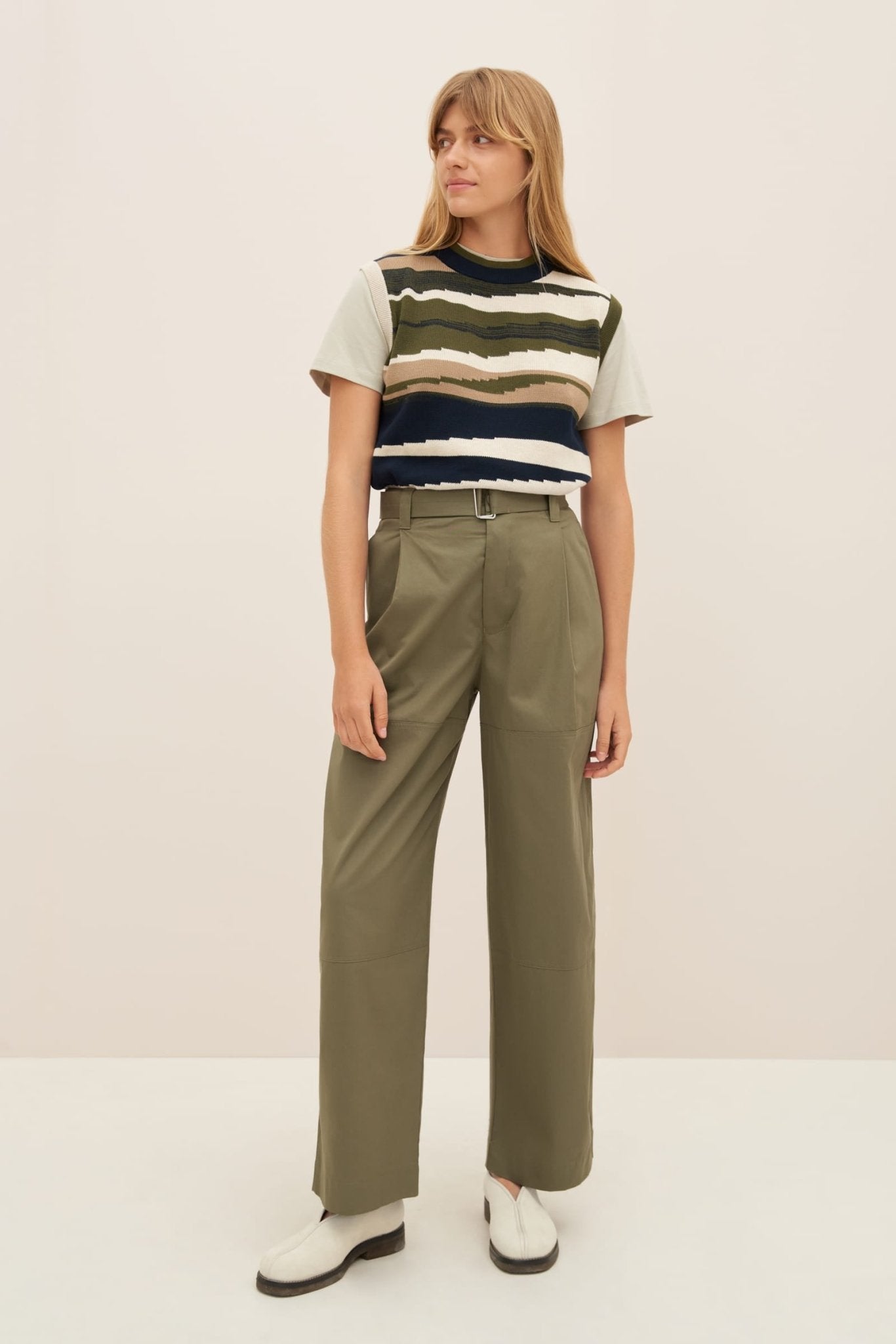 kowtow | Atlas Pant | Vetiver | Palm Boutique