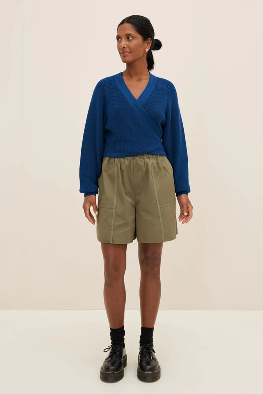 kowtow | Composure Cardigan | Primary Blue Knit | Palm Boutique