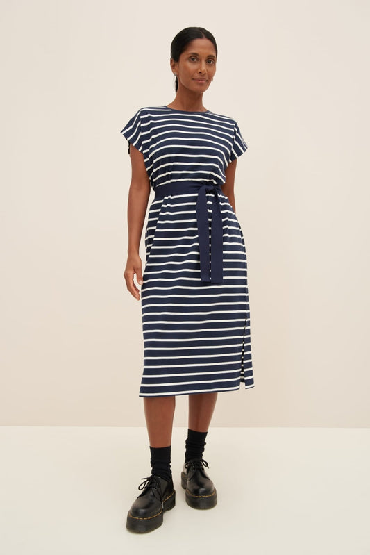 kowtow | Form Dress | Navy Breton | Palm Boutique