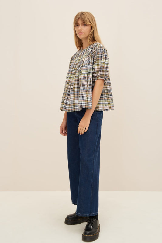 kowtow | Frances Top | Vista Check | Palm Boutique