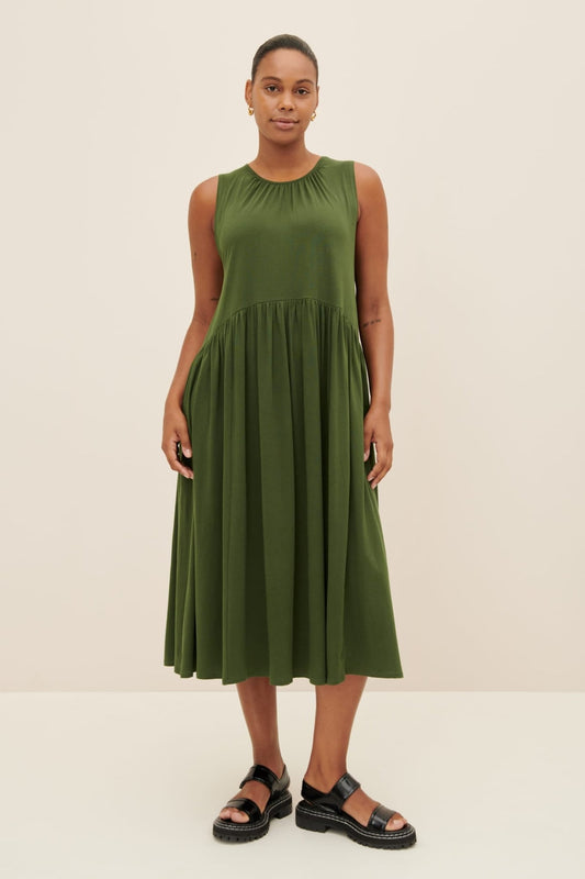 kowtow | Horizon Dress | Forest | Palm Boutique