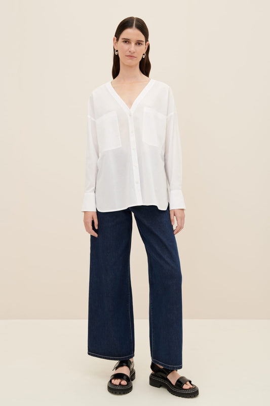 kowtow | Isabel Shirt | White | Palm Boutique