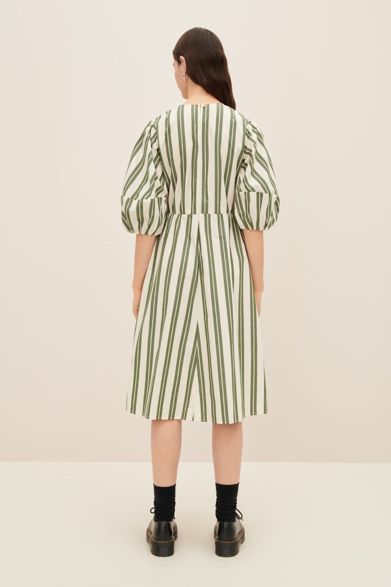 kowtow | Joan Dress | Forest Stripe | Palm Boutique