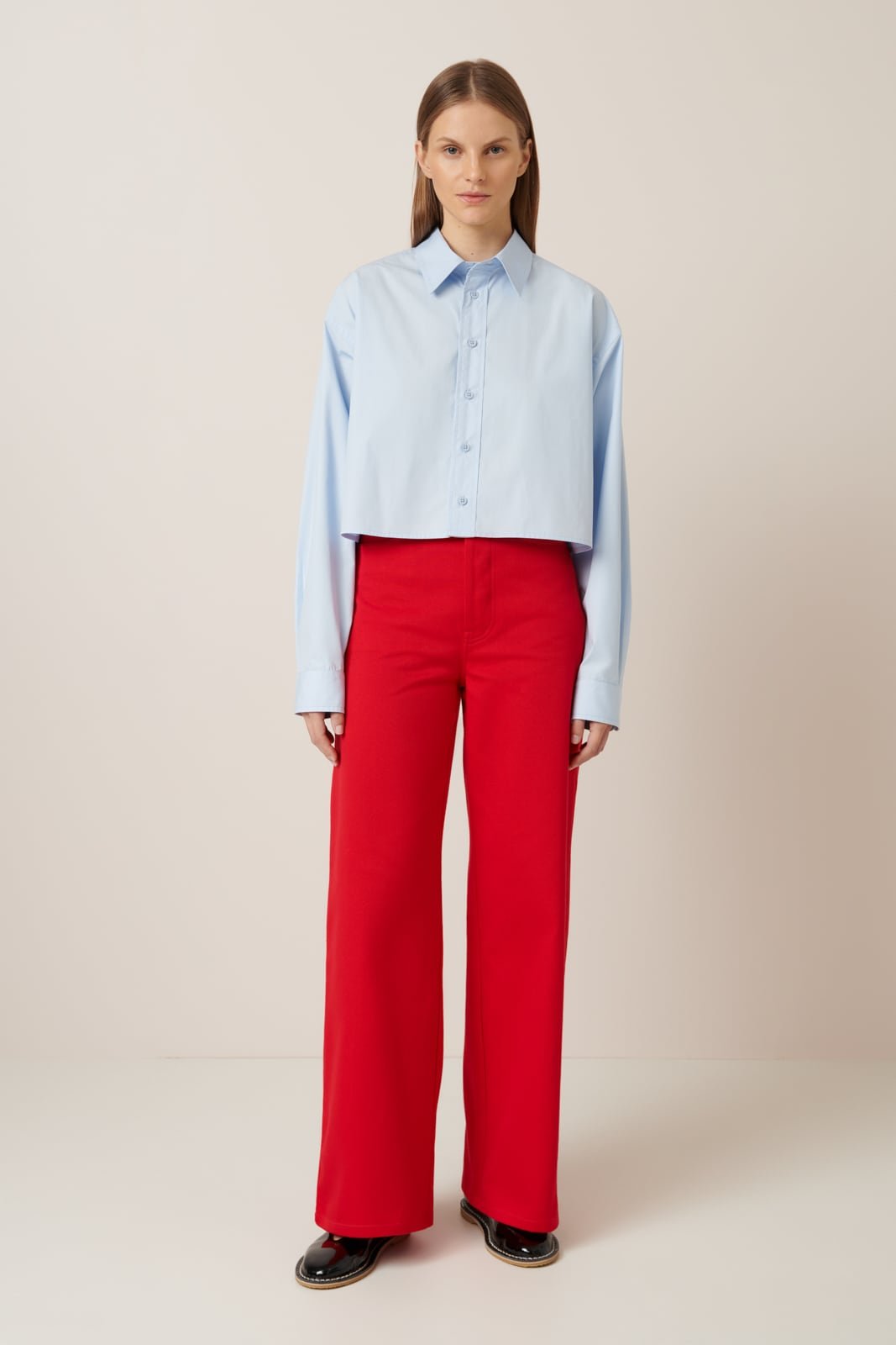 kowtow | Lauren Shirt | Sky Blue | Palm Boutique