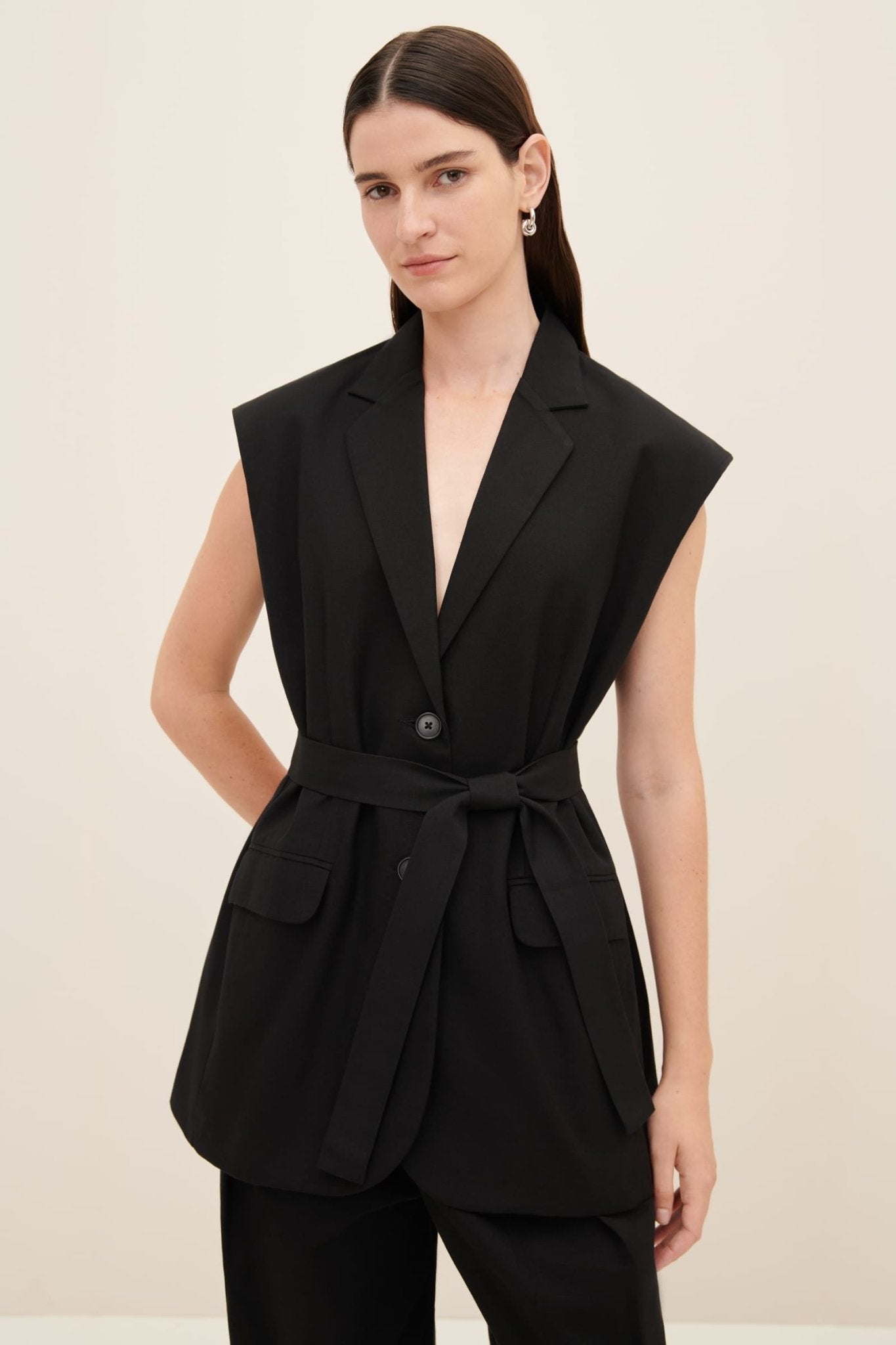 kowtow | Lena Blazer | Black | Palm Boutique