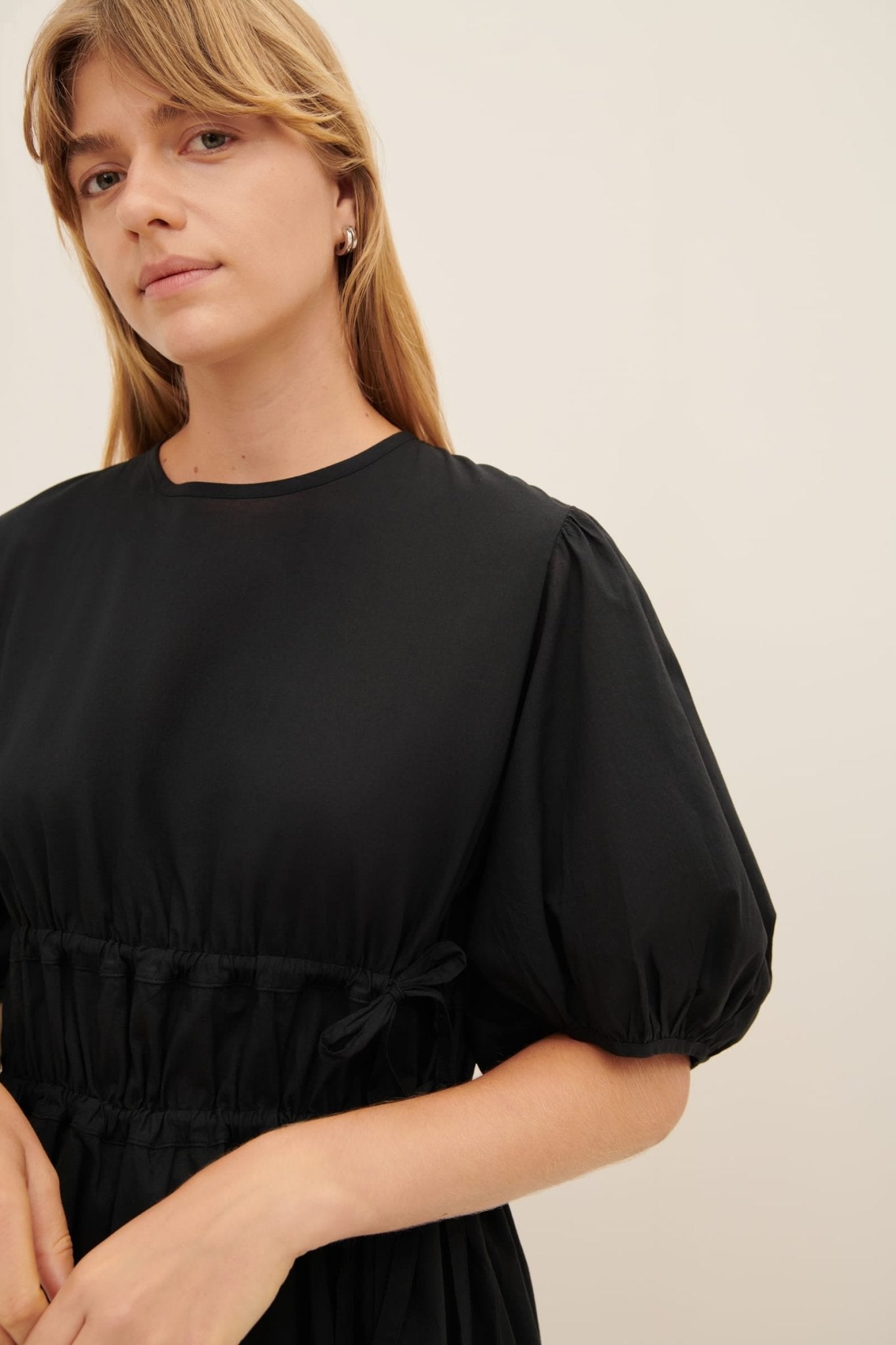 kowtow | Long Celeste Dress | Black Cotton | Palm Boutique