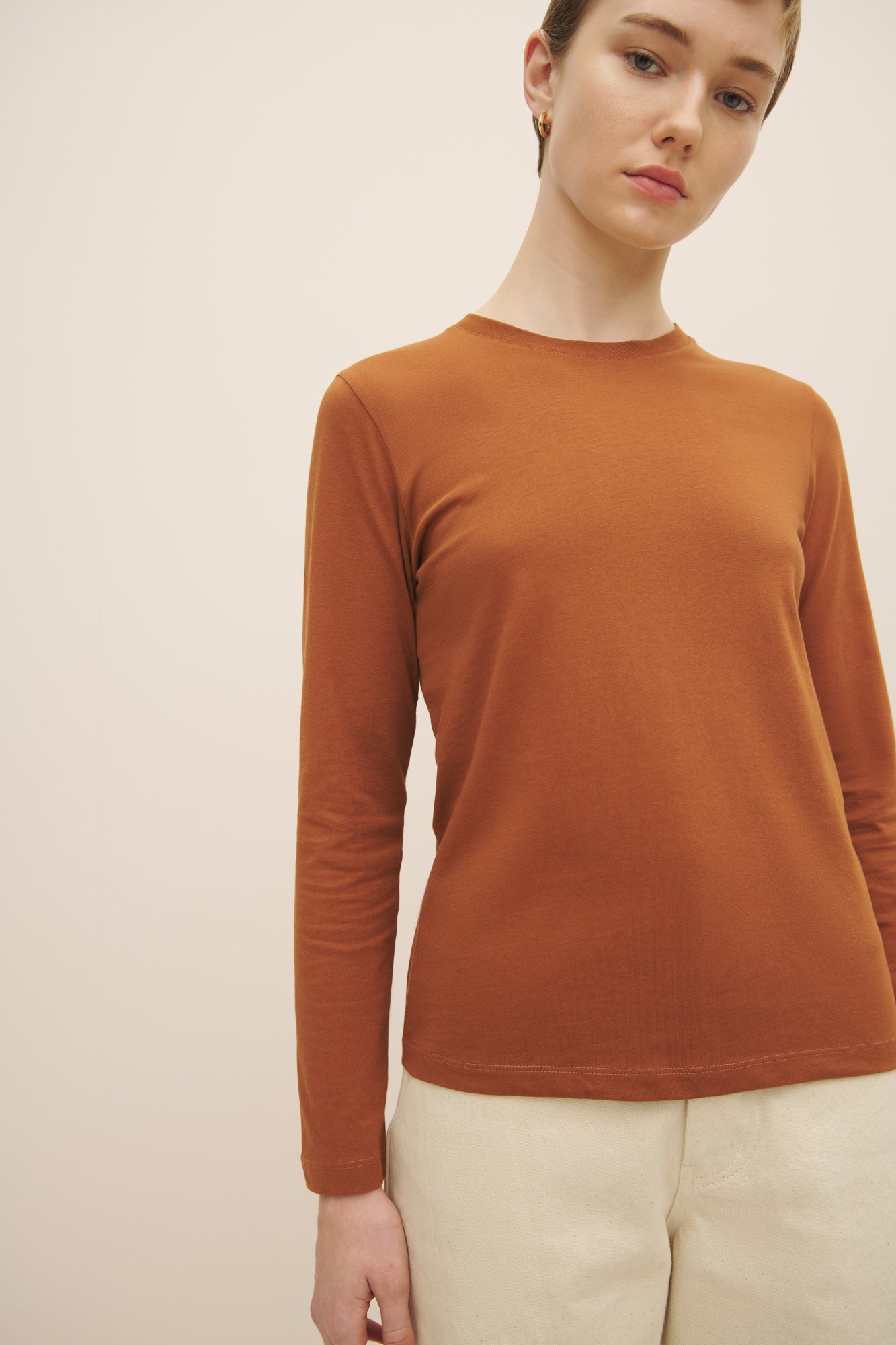 kowtow | Long Sleeve Top | Burnt Umber | Palm Boutique