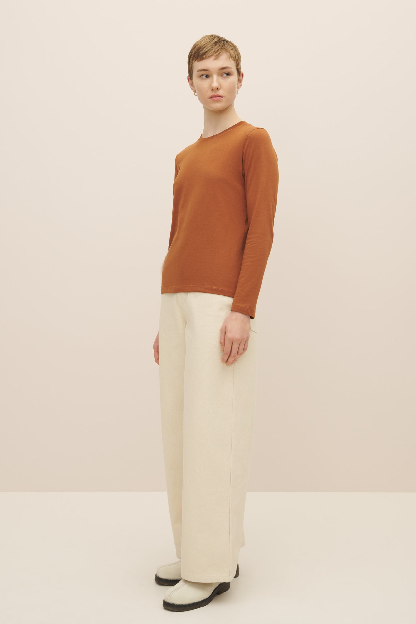 kowtow | Long Sleeve Top | Burnt Umber | Palm Boutique