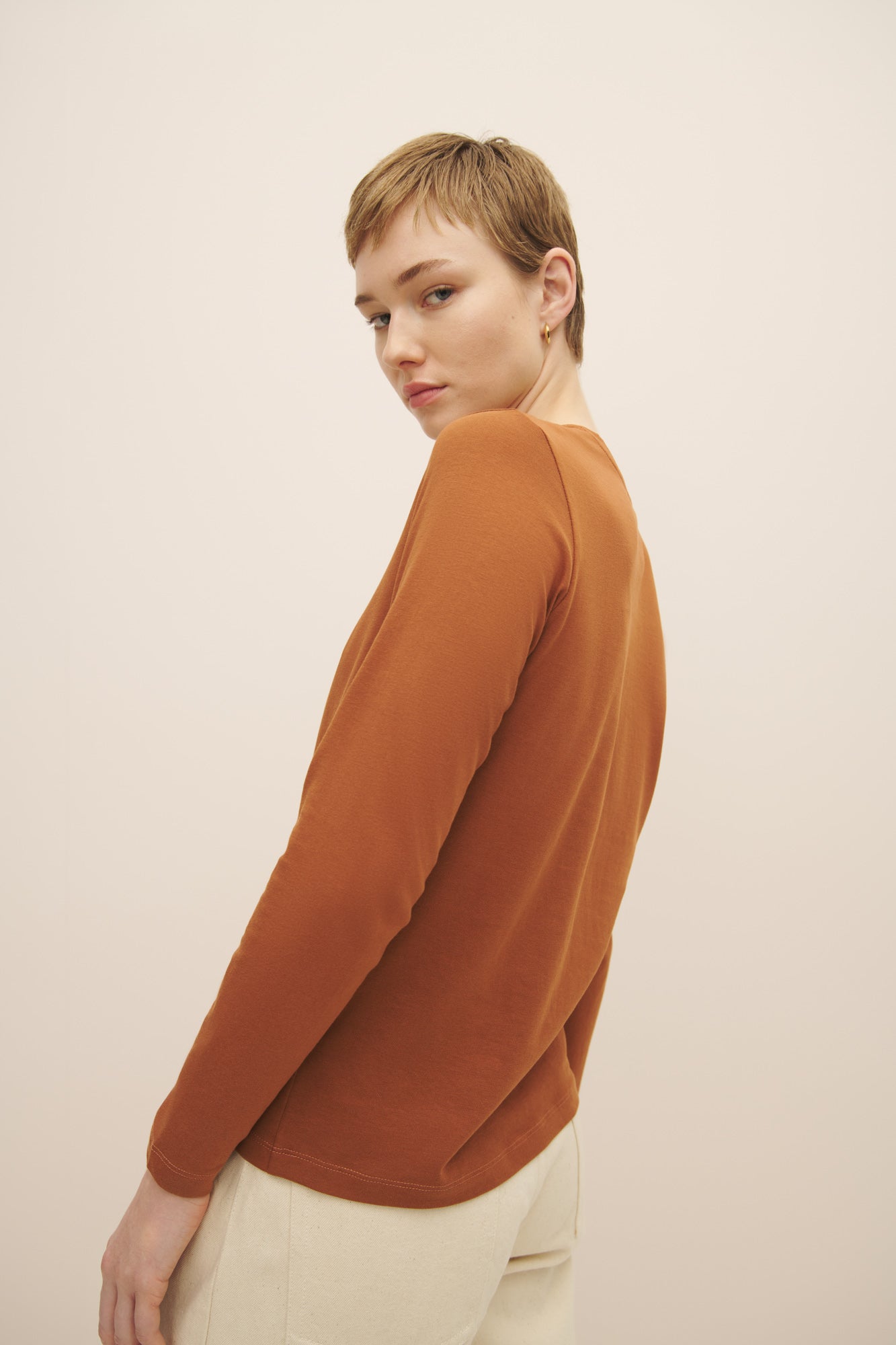 kowtow | Long Sleeve Top | Burnt Umber | Palm Boutique