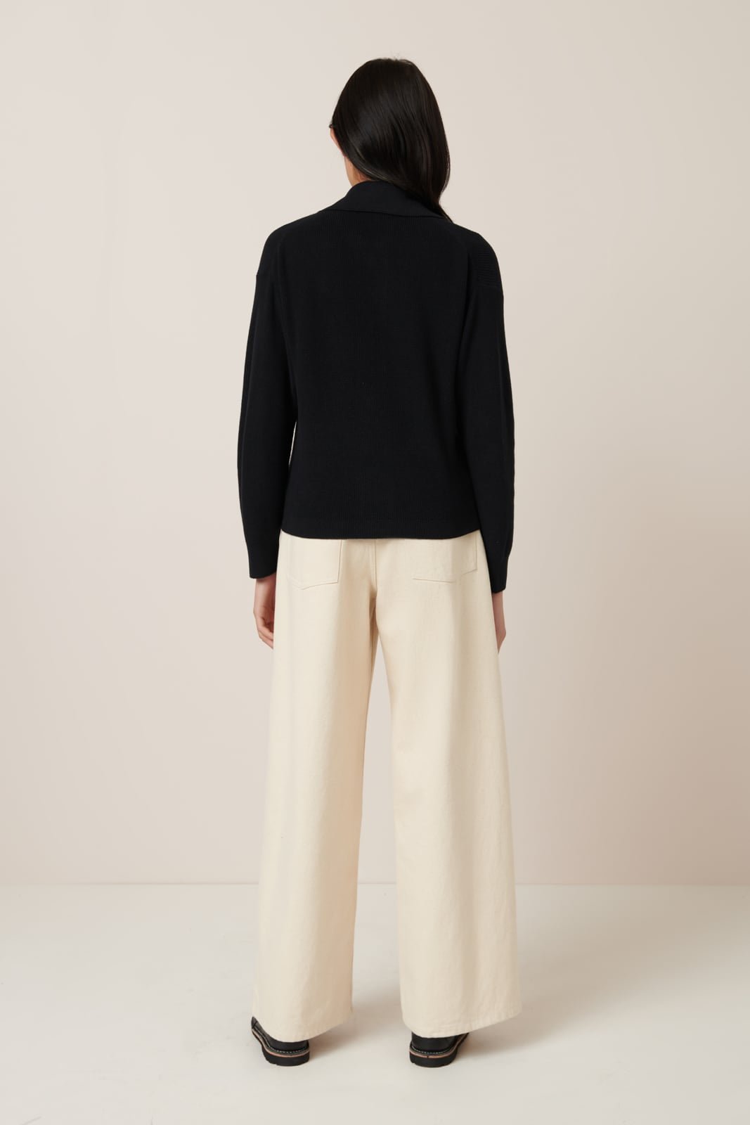 kowtow | Merel Cardigan | Black | Palm Boutique