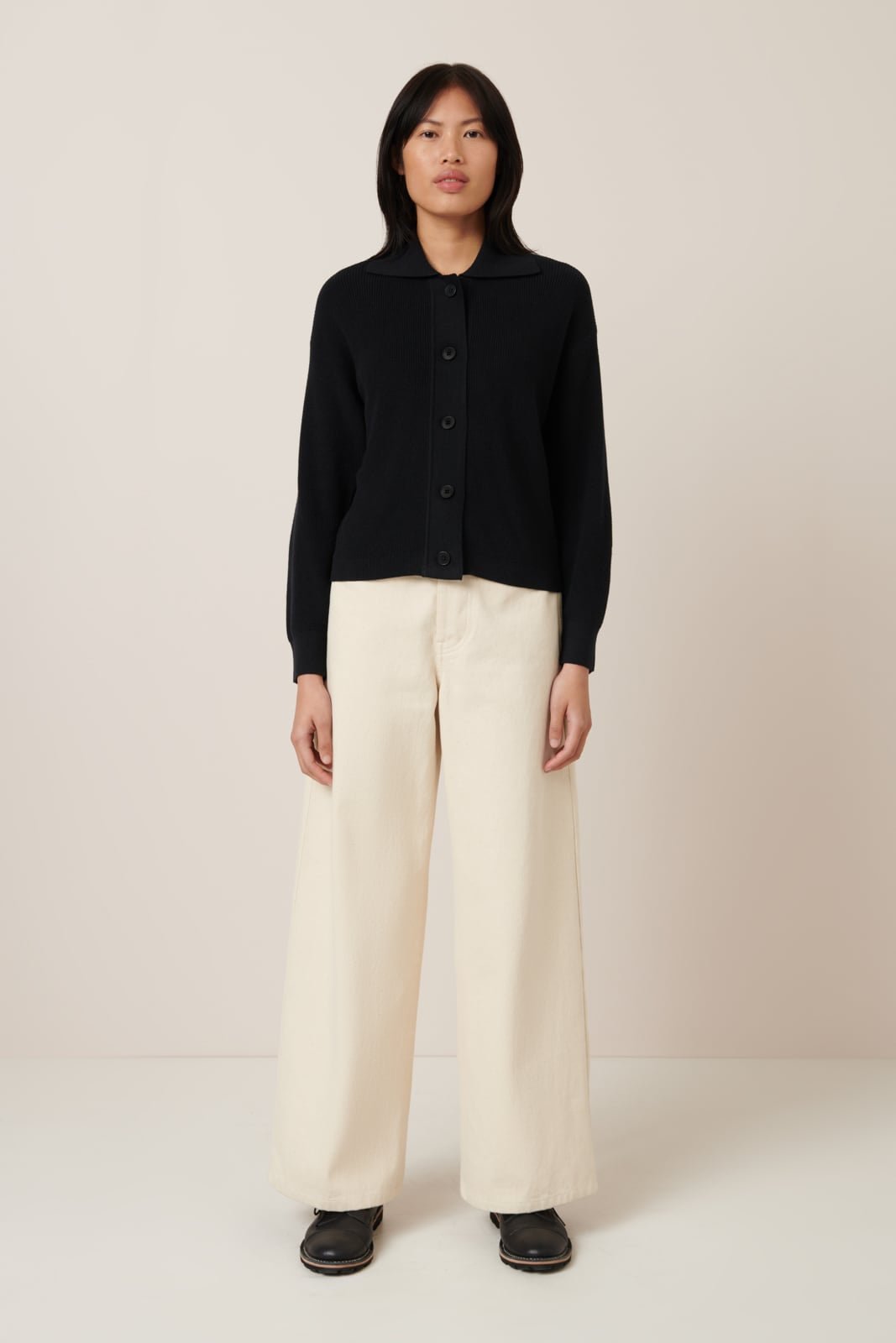 kowtow | Merel Cardigan | Black | Palm Boutique