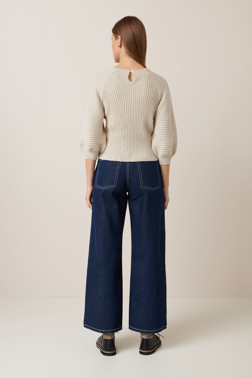 kowtow | Quinn Top | Oat Melange | Palm Boutique