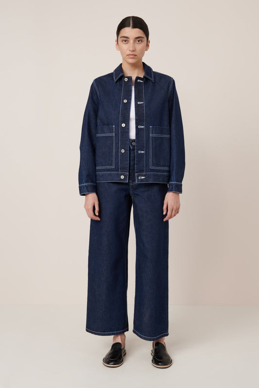 kowtow | Worker Jacket | Indigo | Palm Boutique