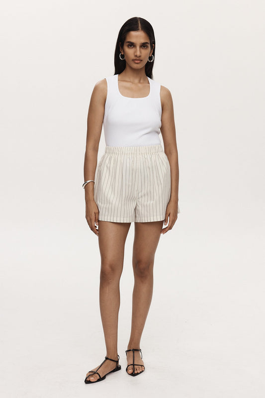 Marle | Alisa Short | Ivory Stripe | Palm Boutique