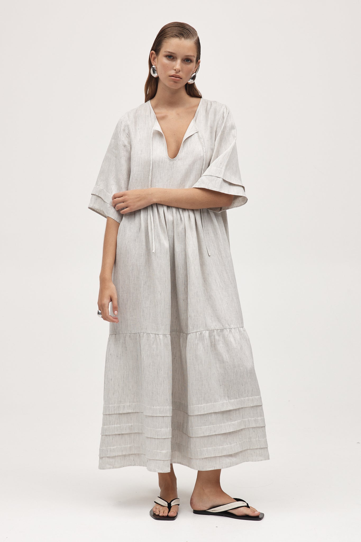 Marle | Nellie Dress | Twill Stripe | Palm Boutique