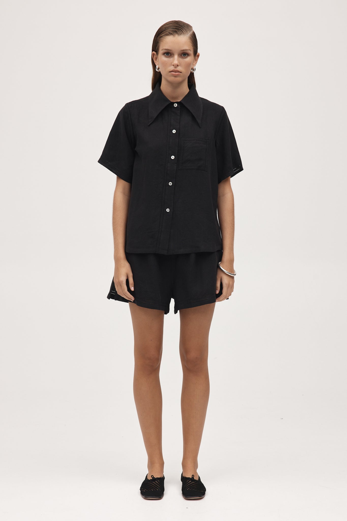 Marle | Sunny Shirt | Black | Palm Boutique