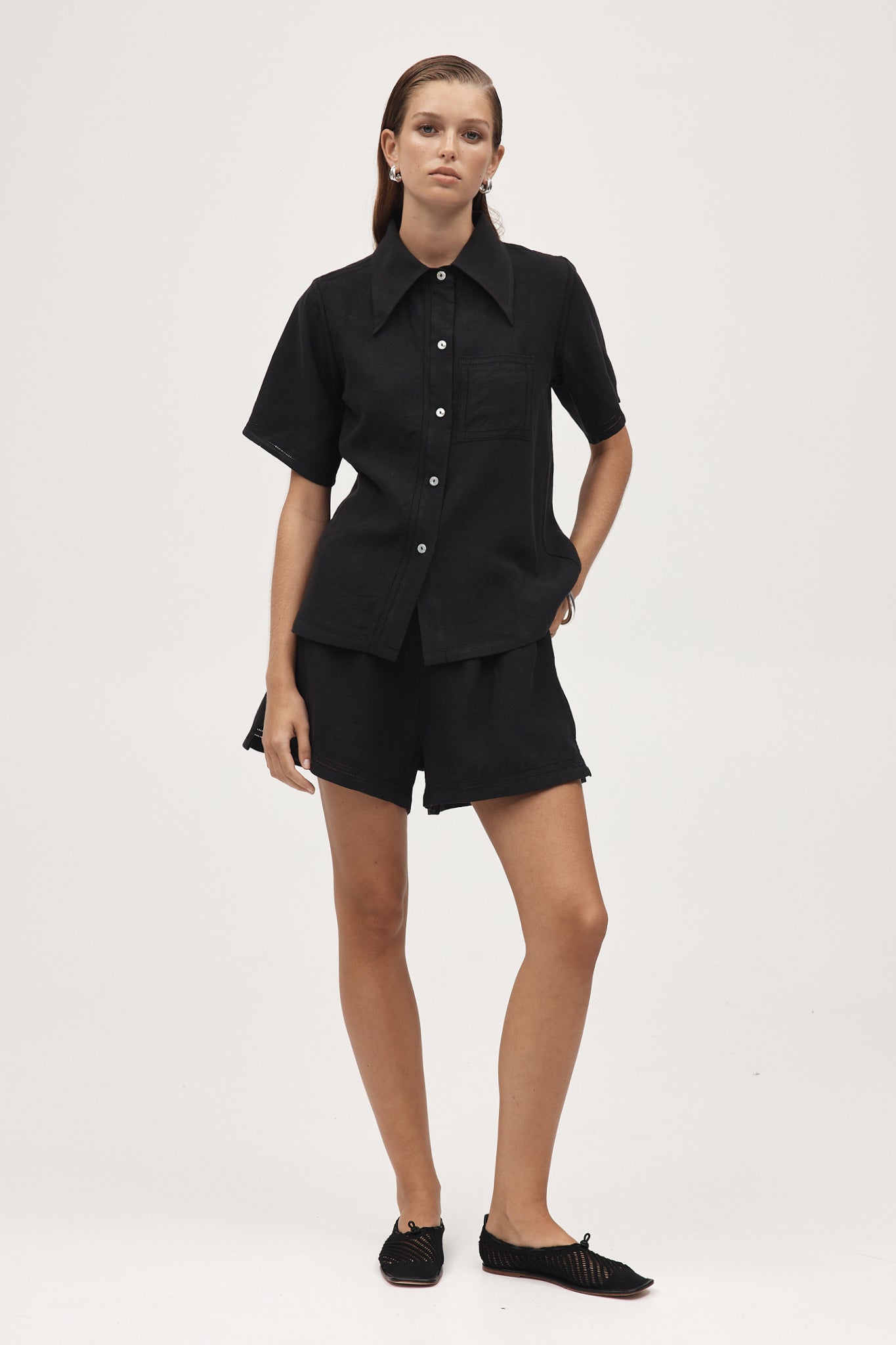 Marle | Sunny Shirt | Black | Palm Boutique