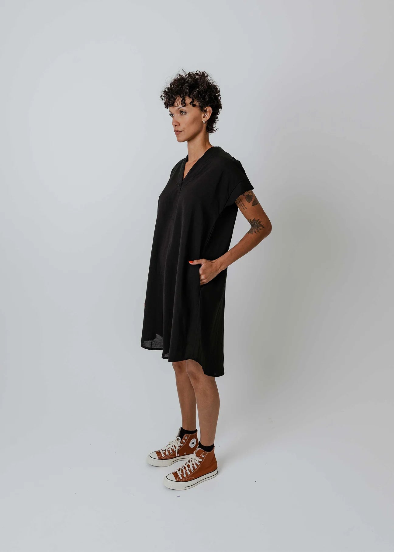 New Lands | Pippy Dress | Jet | Palm Boutique