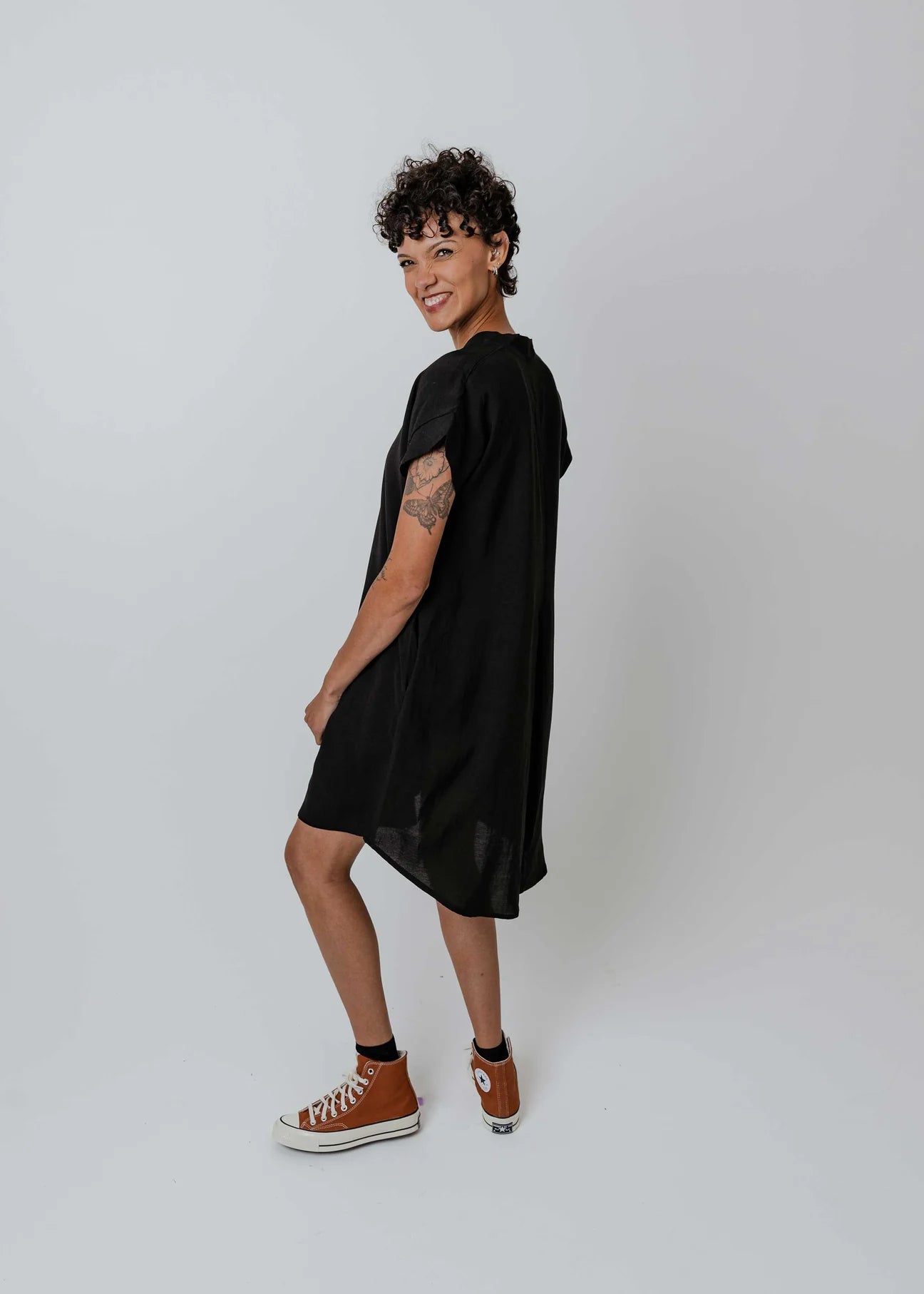 New Lands | Pippy Dress | Jet | Palm Boutique