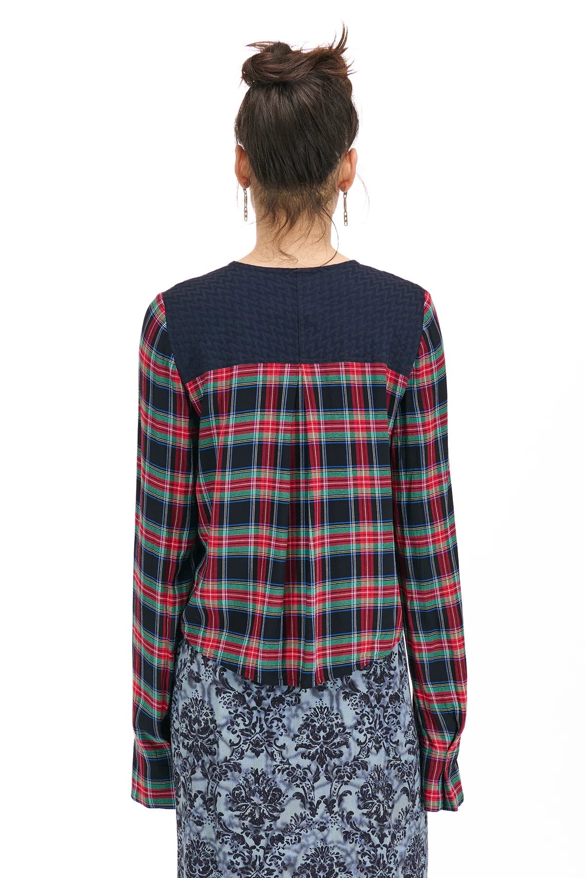 NOM*d | Assemble Top | Red/Green Plaid | Palm Boutique