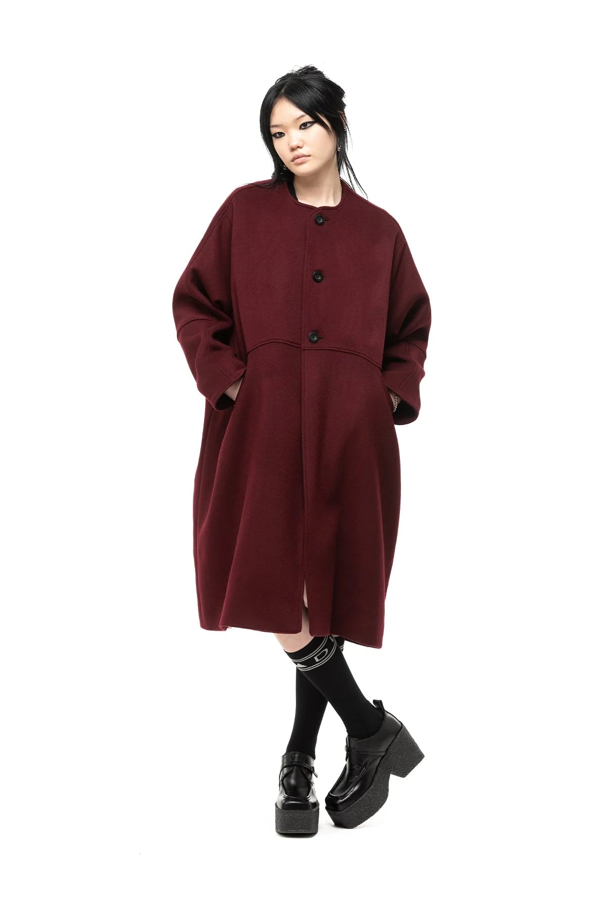 NOM*d | Baron Coat | Burgundy | Palm Boutique