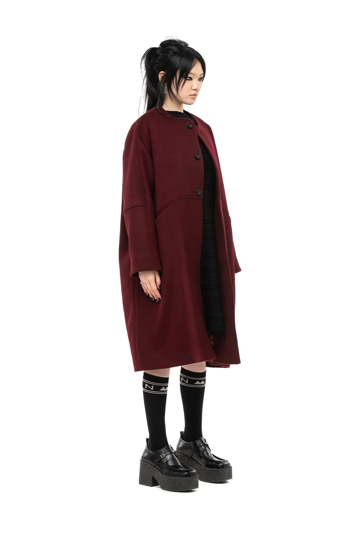 NOM*d | Baron Coat | Burgundy | Palm Boutique