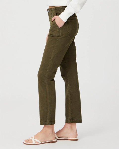 Paige | Mayslie Straight Ankle | Vintage Olive | Palm Boutique