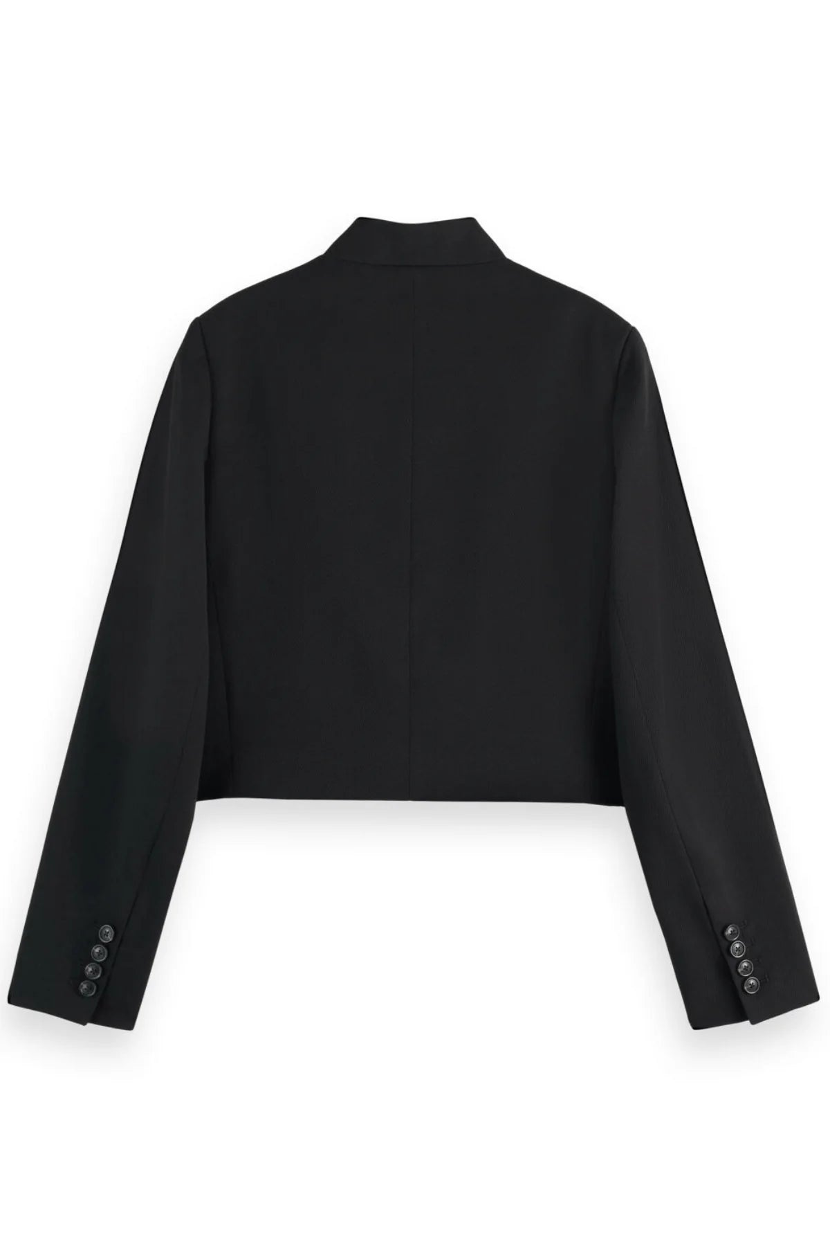 Scotch & Soda | Cropped Tailored Gabardine Blazer | Evening Black | Palm Boutique