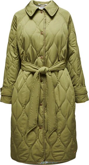 Scotch & Soda | Long Onion Quilted Coat | Washed Military | Palm Boutique