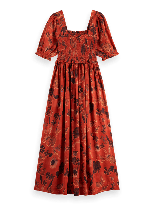 Scotch & Soda | Maxi Dress with Smock | Poetry Tapestry | Palm Boutique