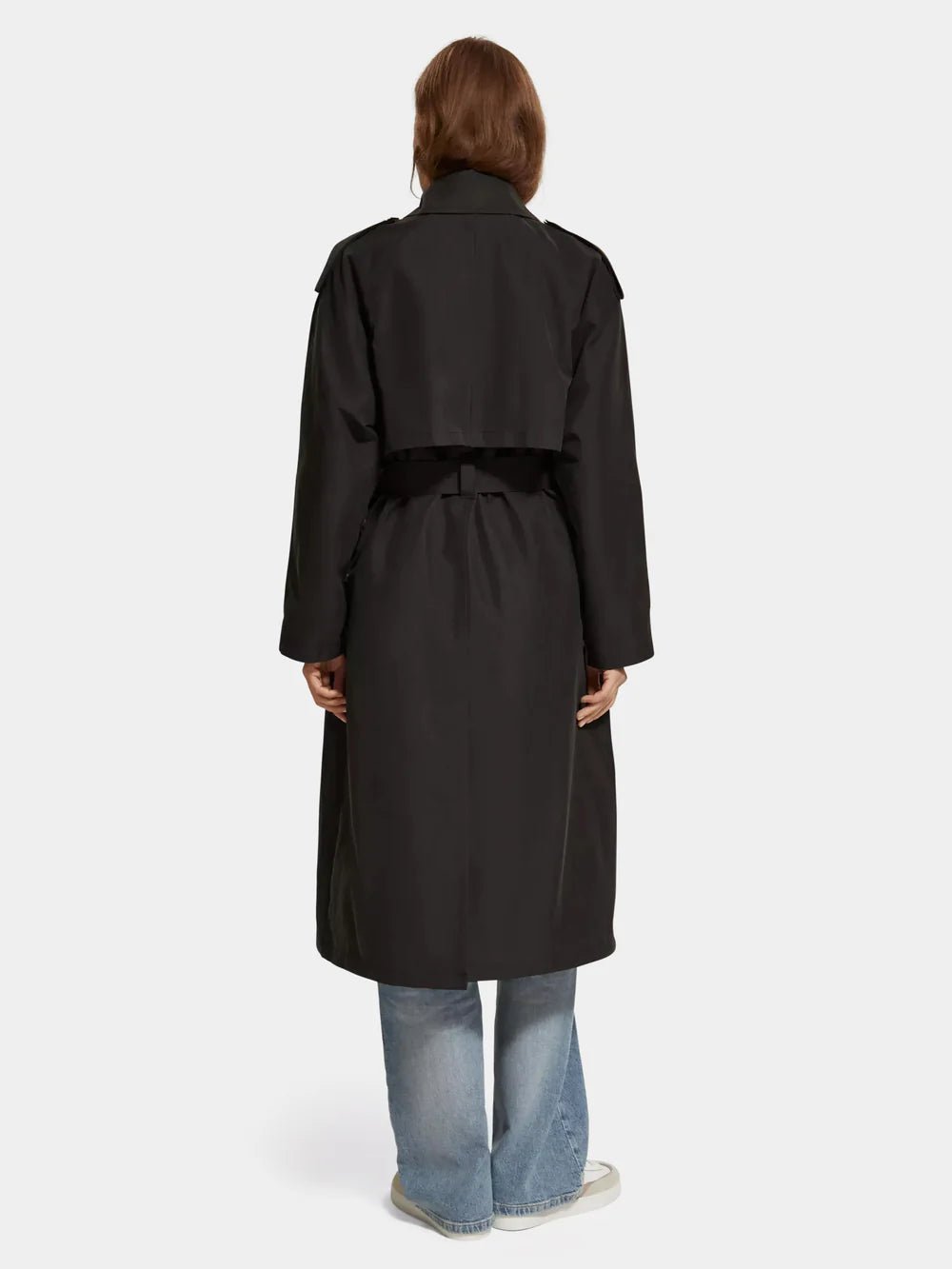 Scotch & Soda | Oversized Belted Trench | Evening Black | Palm Boutique