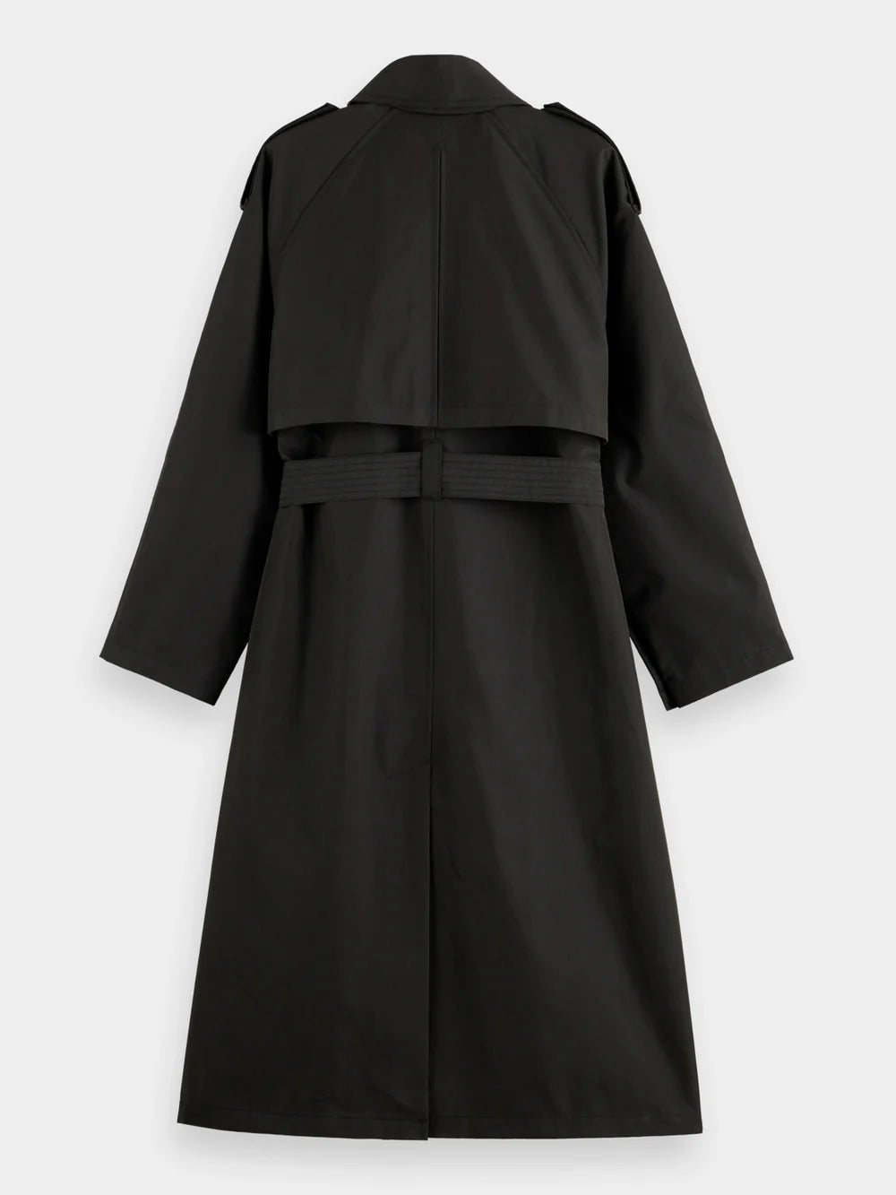 Scotch & Soda | Oversized Belted Trench | Evening Black | Palm Boutique