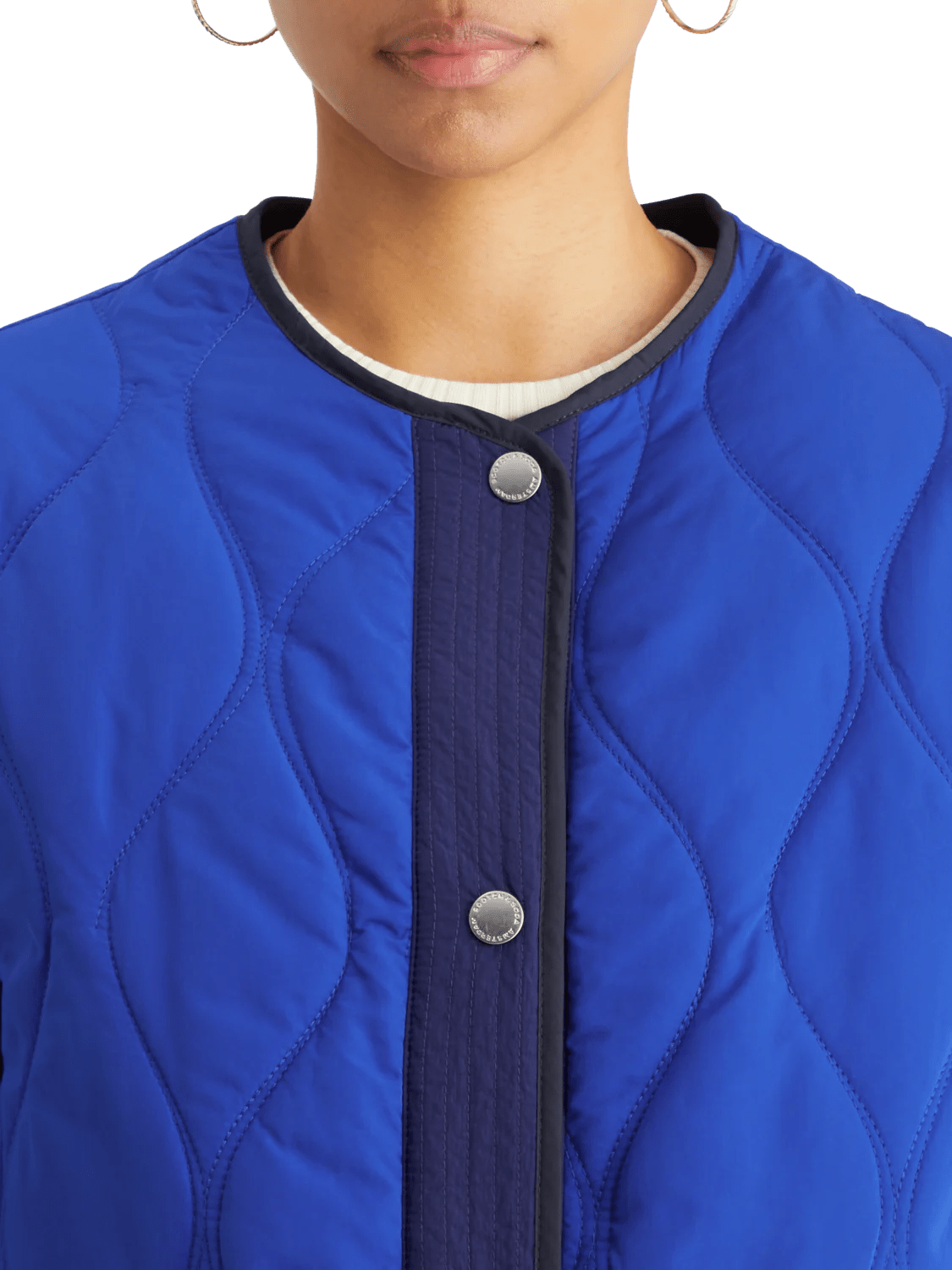 Scotch & Soda | Oversized Onion Quilt Liner Jacket | Electric Blue | Palm Boutique