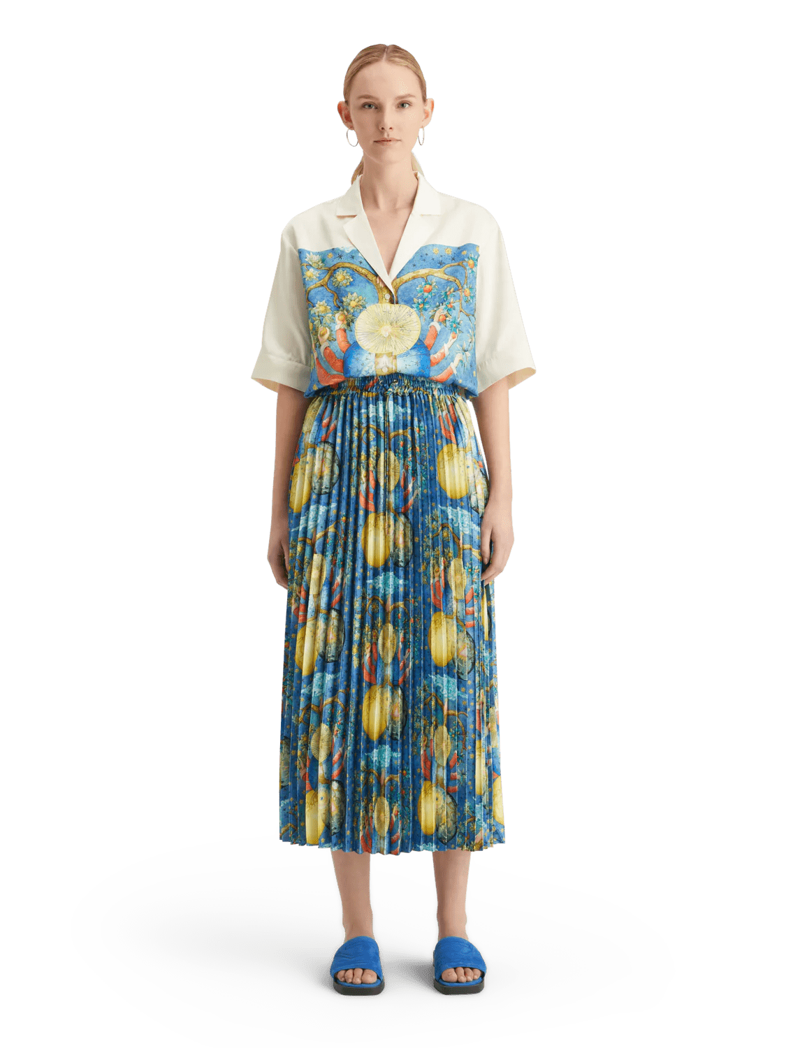 Scotch & Soda | Pleated Printed Skirt | Embassy Tree | Palm Boutique