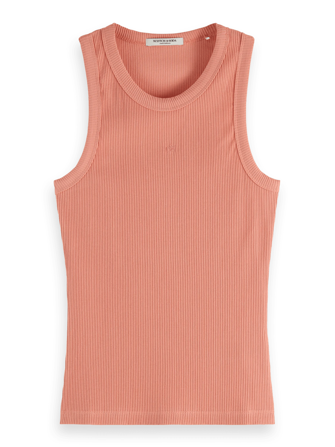 Scotch & Soda | Racer Rib Tank | Clay Pink | Palm Boutique